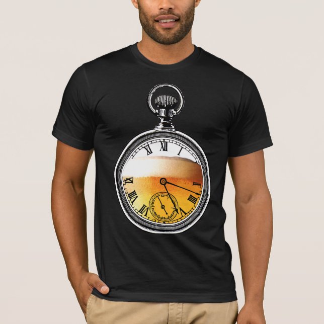 Klockastad som bryggar "den old school" tee shirt (Framsida)