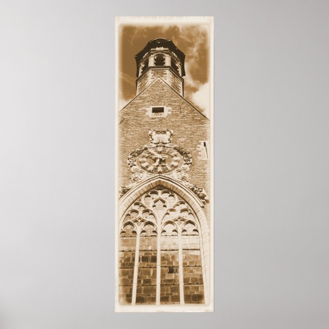 Klocket är en biljett poster (Framsidan)