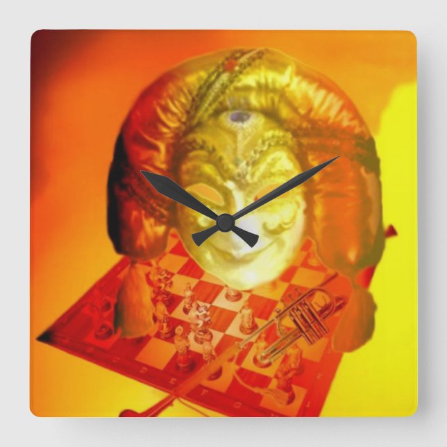 Klocket på Genusmuren Fyrkantig Klocka (Framsida)