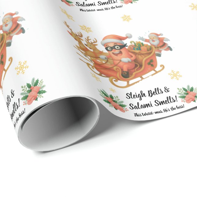 Klockklang & Salami Doft! Presentpapper (Rullad Hörn)