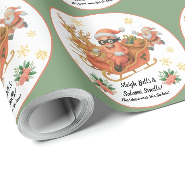 Klockklang & Salami Doft! Presentpapper (Rullad Hörn)