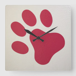 Klocklås för utskrift av vägg fyrkantig klocka