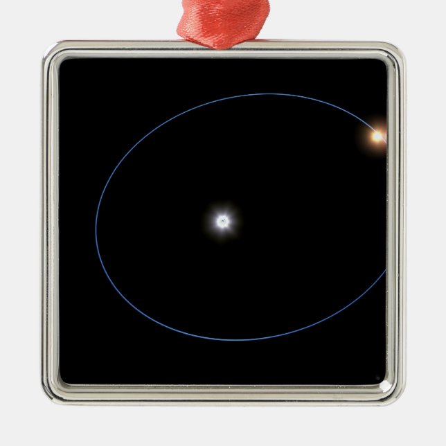 Klockliknande bitar i en trippelstjärnig syst julgransprydnad metall (Framsidan)