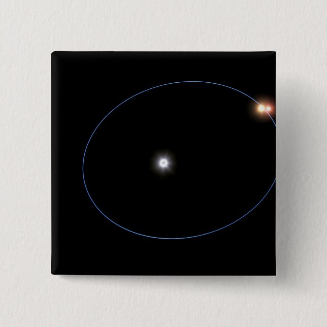 Klockliknande bitar i en trippelstjärnig syst knapp (Framsida)