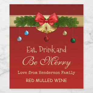 Klockor, baljfrukter och grisen vinflaska etikett