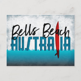 Klockor Beach Postcard Australien Surfboard Vykort