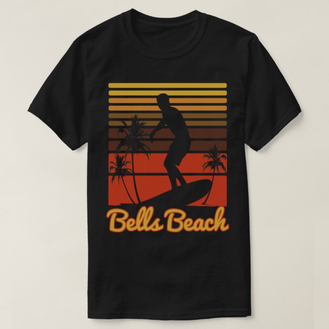 Klockor Beach Surfa T Shirt (Design framsida)