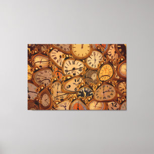 Klockor Canvastryck