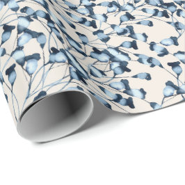 Klockor Flowers Wrapping Papper Presentpapper