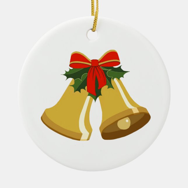 Klockor håller på att samla keramiska prydnadsföre julgransprydnad keramik (Framsidan)