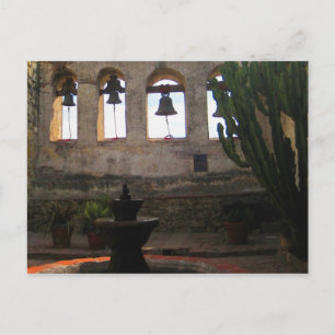 Klockor i San Juan Capistrano-vykort Vykort
