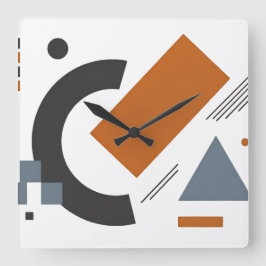 Klockor med kreativ geometrisk konst