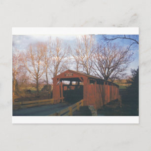 Klockor Mills Covered Bridge Vykort