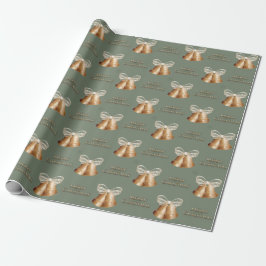 Klockor och Cream Bow God jul Presentpapper
