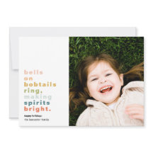 Klockor på Bobtails Helgdag Photo Card
