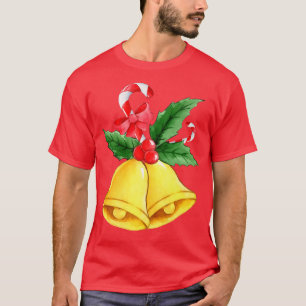 Klockor Santa Julgran Ljus Julafton T Shirt