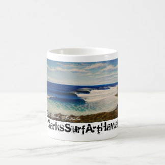 Klockor strand, Australien Kaffemugg
