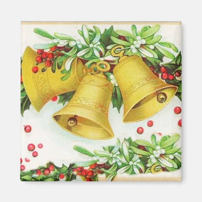 Klockor till Vintage Magnet, jul Magnet (Framsidan)