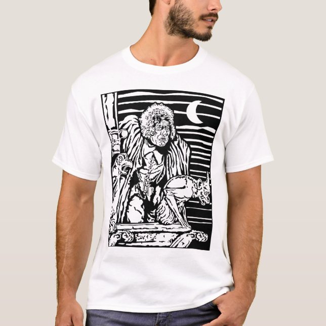 Klockor - vitT-tröja Tee (Framsida)