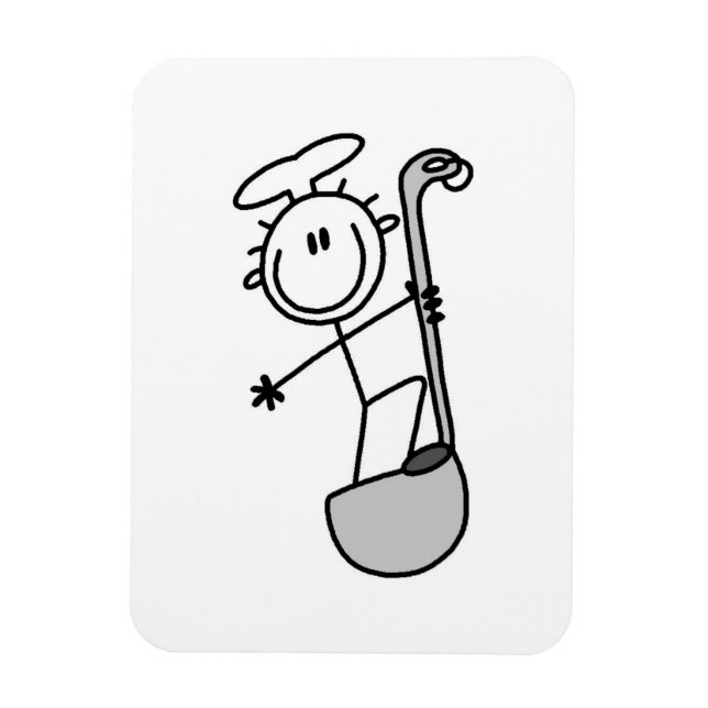 Klockren kock med stekspoon magnet (Vertikal)