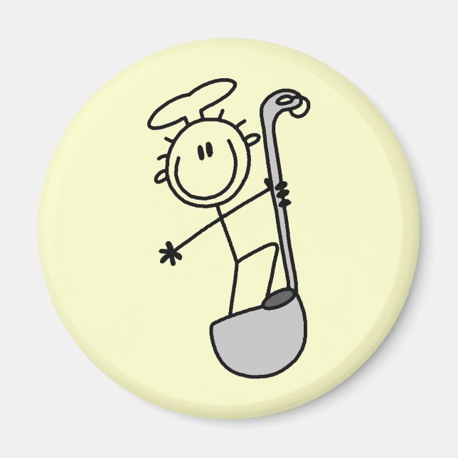 Klockren kock med stekspoon magnet (Framsidan)
