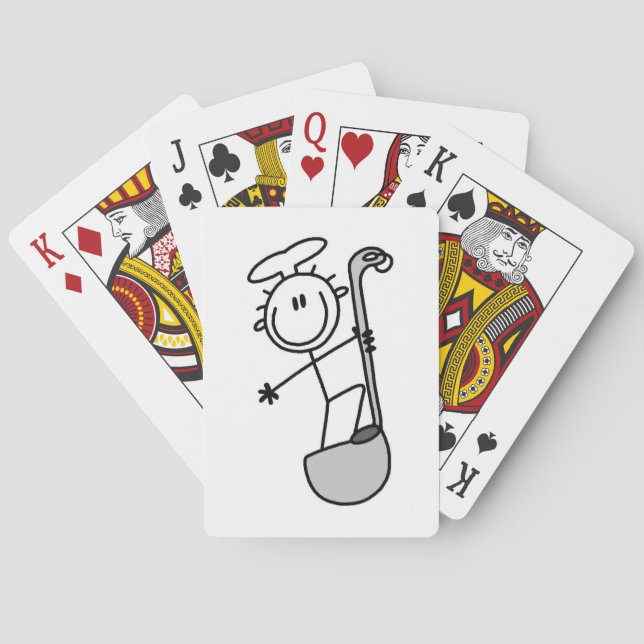 Klockren kock med stekspoon spel kort (Baksidan)