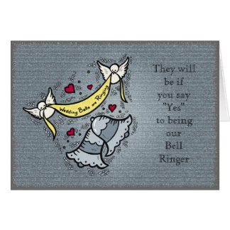 Klockringare eller något bröllopbehov hälsningskort