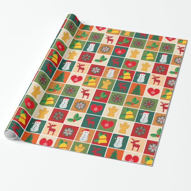 klockslag för omslutning papper presentpapper (Utrullad)