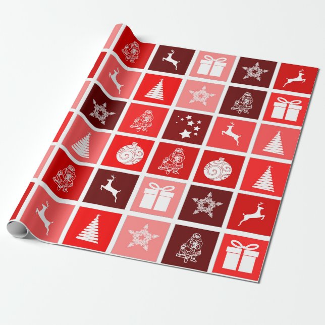 klockslag för omslutning papper presentpapper (Utrullad)