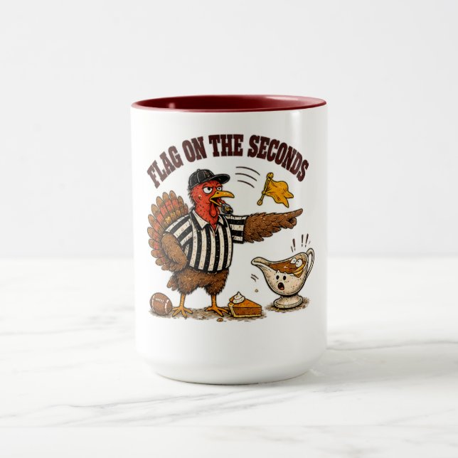 Klockslag Kalkon Thanksgiving Design Mugg (Center)