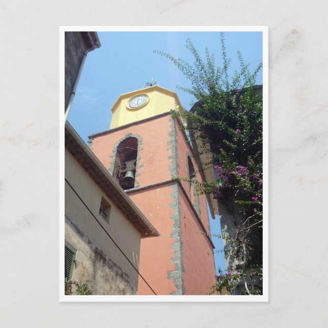 klocktorn av saxtropez vykort (Framsida)