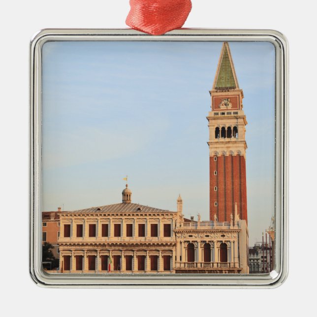 Klocktorn, Piazza San Marco, Venedig Julgransprydnad Metall (Framsidan)