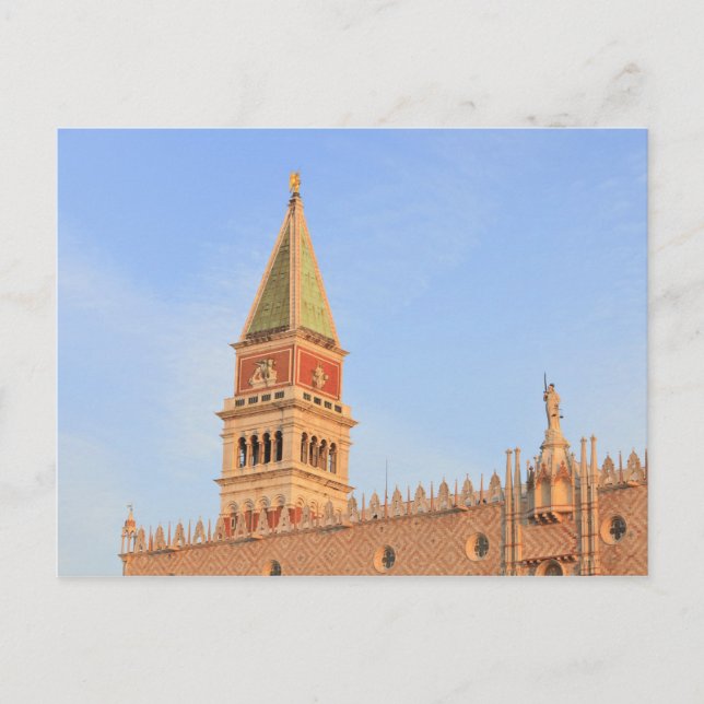 Klocktorn, Piazza San Marco, Venedig Vykort (Framsida)