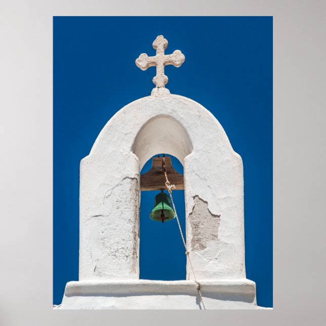 Klocktornet i Mykonos Poster (Framsidan)