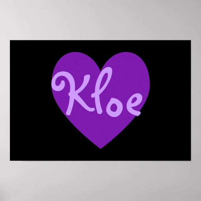 Kloe i Lila Poster (Framsidan)