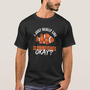 Klofenad anemoncitat för clownfish 2 t shirt