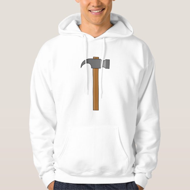 Klohammer tecknad hoodie (Framsida)