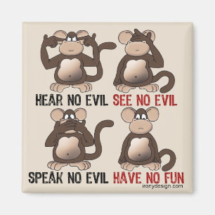 Klok apahumor magnet