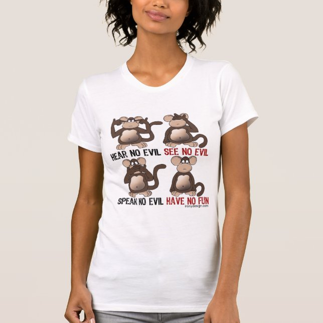 Klok apahumor tee shirt (Framsida)