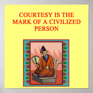 klok kinesisk proverb poster