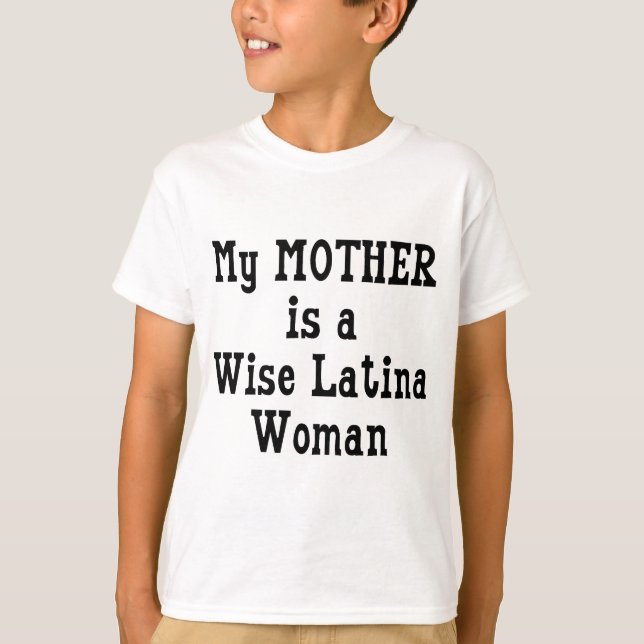 Klok Latina mamma T Shirt (Framsida)