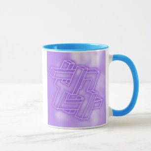 Klok mugg för neon för