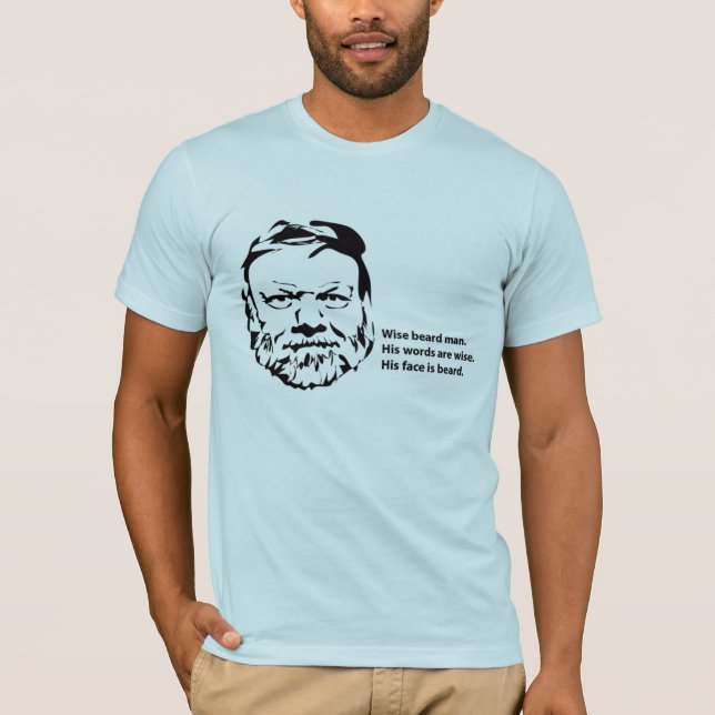 Klok skäggman t shirt (Framsida)