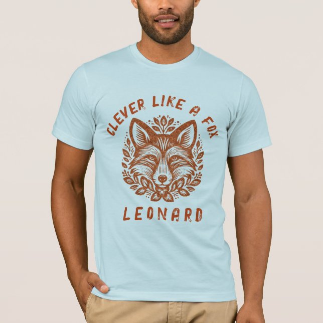 Klok som en räv - Din text T Shirt (Framsida)