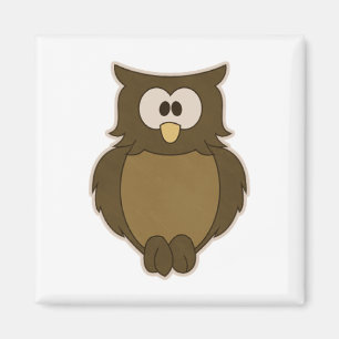Klok uggla magnet