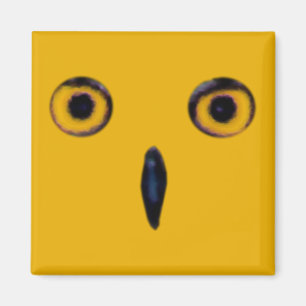 Kloka gammala ugglaögon magnet