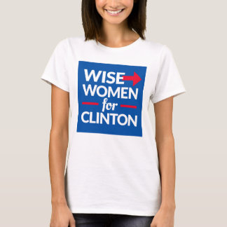 KLOKA KVINNOR FÖR CLINTON kvadrerar T-shirt