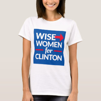 KLOKA KVINNOR FÖR CLINTON kvadrerar Tee