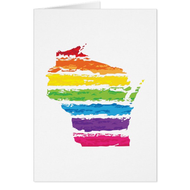 klokare färg-linjer hälsningskort (Framsidan)