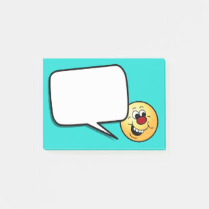 Klokt ansikte Grumpey Post-it Block